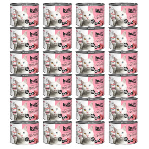 BULTI Rich in beef - mokré krmivo pro kočky - 24x200g