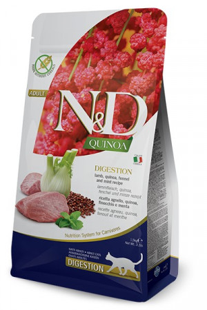 FARMINA N&D Quinoa Digestion - suché krmivo pro kočky - 1,5kg