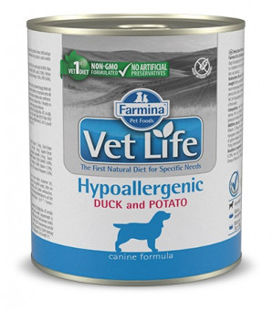FARMINA Vet Life Diet DOG Hypoallergenic Duck & Potato - mokré krmivo pro psy - 300 g