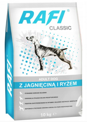 DOLINA NOTECI Rafi Classic Jehněčí s rýží - suché krmivo pro psy - 10 kg 
