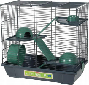 ZOLUX Klec EHOP pro křečka trojitá 50 cm - zelená