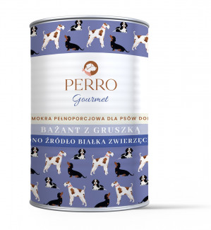 PERRO Gourmet Pheasant with pear - mokré krmivo pro psy - 400g