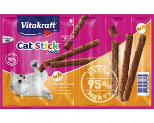 Vitakraft Cat Stick suché krmivo pro kočky Jehněcí, Turecko 36 g