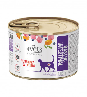  4VETS Natural Gastro Intestinal Cat - vlhké krmivo pro kočky - 185 g