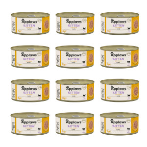 APPLAWS Kitten Chicken in jelly - mokré krmivo pro kočky - 12x70g