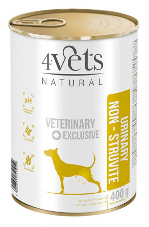 4VETS Natural Urinary No Struvit Dog - vlhké krmivo pro psy - 400 g