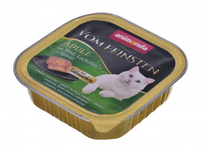 ANIMONDA Vom Feinsten Adult Classic Cat Beef, salmon, spinach - mokré krmivo pro kočky - 100g