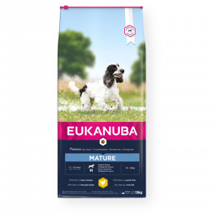 Eukanuba MATURE 15 kg Dospělý Kuřecí maso