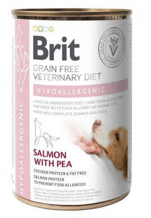 BRIT Grain Free Vet Diets Dog Hypoallergenic - Mokré krmivo pro psy - 400g