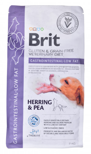 BRIT Grain Free Vet Diets Dog Gastrointestinal Low Fat - suché krmivo pro psy - 2 kg