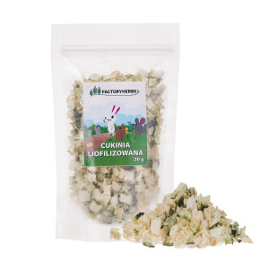 FACTORY HERBS Freeze-dried zucchini - lahůdka pro hlodavce a králíky - 20g