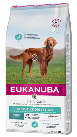 Eukanuba Daily Care Adult Sensitive Digestion - suché krmivo pro psy - 12 kg 