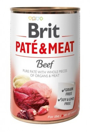 BRIT Paté & Meat Beef - vlhké krmivo pro psy - 400g