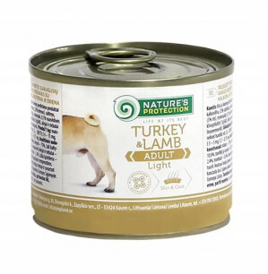 NATURE'S OCHRANA Adult Light Turkey and Lamb - vlhké krmivo pro psy - 200 g