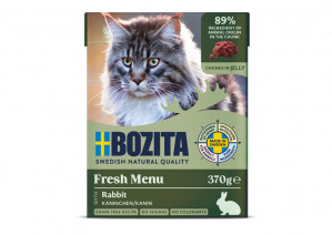 BOZITA Králík v želé - mokré krmivo pro kočky - 370 g