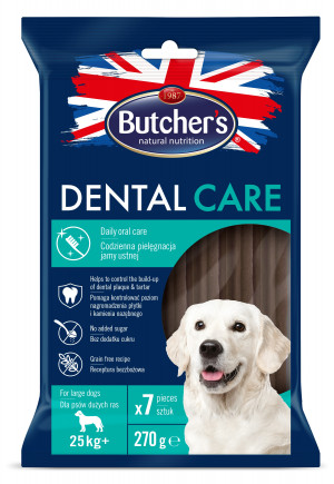 Butcher's Dental Care - dentální snack pro velká plemena - 270g