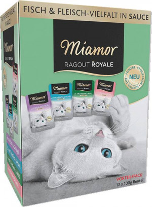 MIAMOR Ragout Royale Adult Mix in gravy - mokré krmivo pro kočky - 12x100g