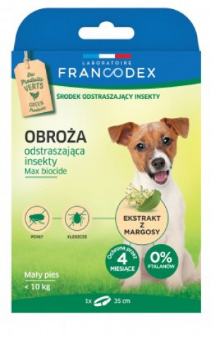 FRANCODEX FR179171 obojek pro psy/kočky Pes Obojek proti blechám a klíšťatům