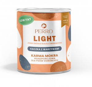 PERRO Light Duck with vegetables - vlhké krmivo pro psy - 800g