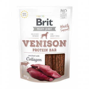 BRIT Meaty Jerky Venison Protein - pochoutka pro psy - 200 g