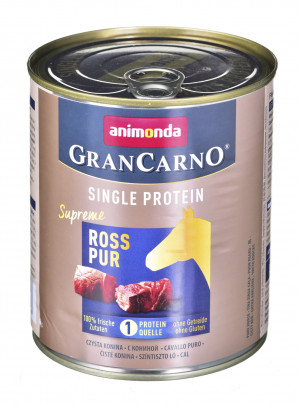 ANIMONDA GranCarno Single Protein příchuť: koňské maso - plechovka 800 g