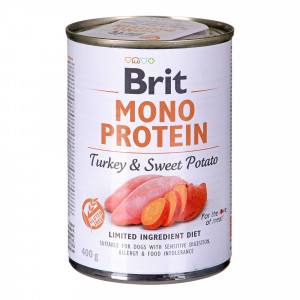 BRIT Mono Protein Krocan se sladkými bramborami - Mokré krmivo pro psy - 400 g