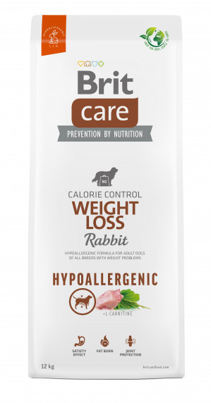 BRIT Care Hypoallergenic Adult Weight Loss Rabbit - suché krmivo pro psy - 12 kg