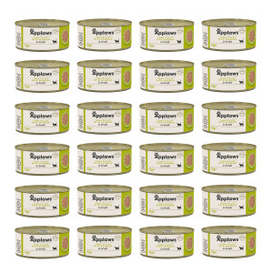 APPLAWS Tuňákový filet s mořskými řasami ve vývaru - mokré krmivo pro kočky - 24x70g