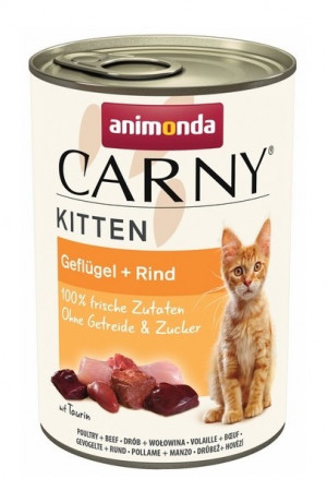 ANIMONDA Carny Kitten Poultry Beef - mokré krmivo pro kočky - 400 g 