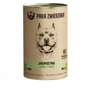 PAKA ZWIERZAKA Lamb and apple with mint - vlhké krmivo pro psy - 400g