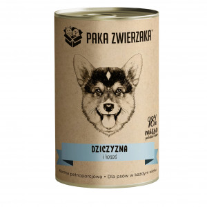 PAKA ZWIERZAKA Game and salmon - vlhké krmivo pro psy - 400g