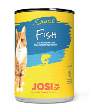 JOSERA JosiCat Fish in sauce - mokré krmivo pro kočky - 415 g 