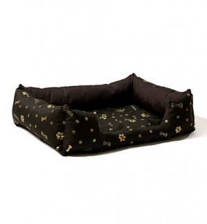 GO GIFT Pelíšek pro psy XXL - hnědá - 90x63x16 cm