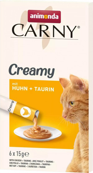 ANIMONDA Carny Chicken with taurine - pamlsek pro kočky - 6 x 15g