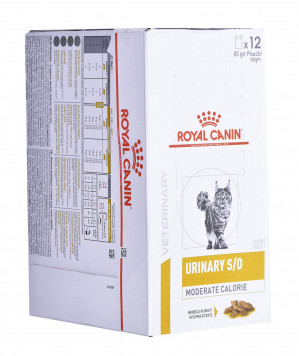 ROYAL CANIN Urinary S/O Moderate Calorie - mokré krmivo pro kočky - 12 x 85g