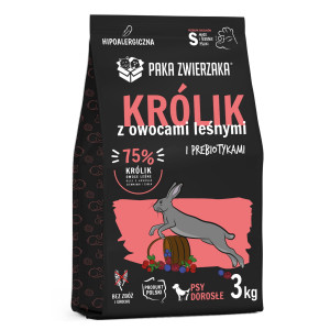 PAKA ZWIERZAKA Rabbit with forest fruits S - suché krmivo pro psy - 3kg