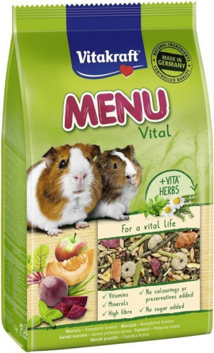 VITAKRAFT Menu Vital - Krmivo pro morčata - 1kg