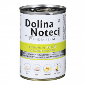  DOLINA NOTECI Premium Bohaté na husu s bramborami - vlhké krmivo pro psy - 400 g