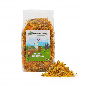 FACTORY HERBS Marigold flowers - lahůdka pro hlodavce a králíky - 100g