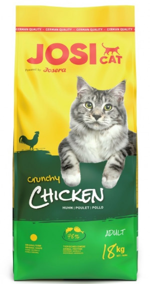 JOSERA JosiCat Crunchy Chicken - suché krmivo pro kočky - 18 kg 