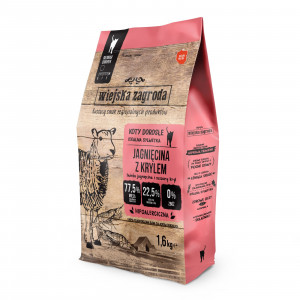WIEJSKA ZAGRODA Lamb with krill - suché krmivo pro kočky - 400g