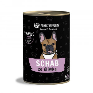 PAKA ZWIERZAKA Seventh Heaven Pork with plum - vlhké krmivo pro psy - 400g