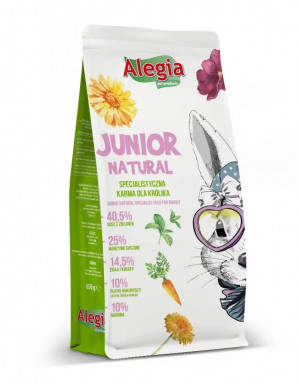 ALEGIA Junior Natural - krmivo pro králíka - 650g 
