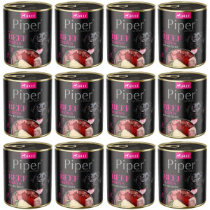 DOLINA NOTECI Piper Animals s hovězími žaludky a červenou řepou - mokré krmivo pro psy - 12x800g