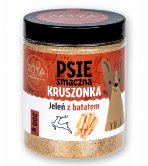 ZOYA Deer crumble with sweet potato - pamlsek pro psa - 200g