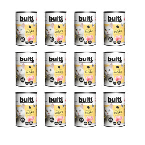 BULTI Rich in turkey - mokré krmivo pro kočky - 12x400g