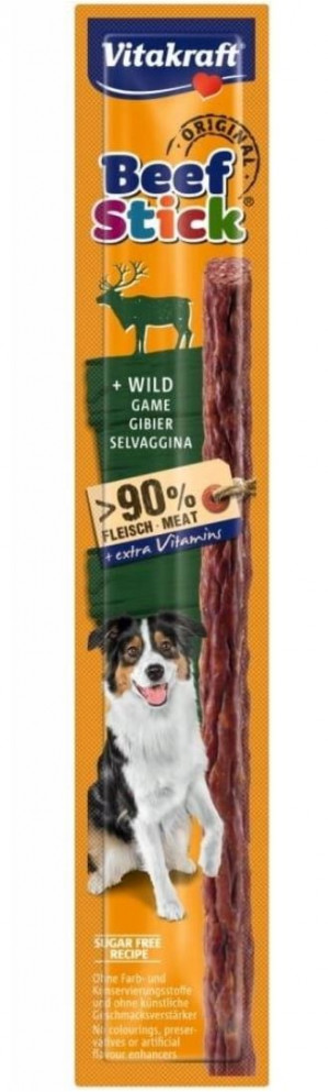 VITAKRAFT Beef Stick Game - pamlsek pro psa - 12g
