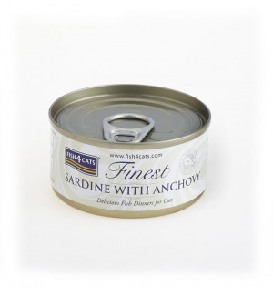 FISH4CATS Sardine with anchovy - mokré krmivo pro kočky - 70g