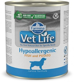 FARMINA Vet Life Canine Hypoallergenic Fish&Potato – mokré krmivo pro dospělé psy 300 g