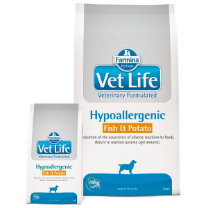FARMINA Vet Life Hypoallergenic Fish & Potato suché krmivo pro psy - 12 kg.